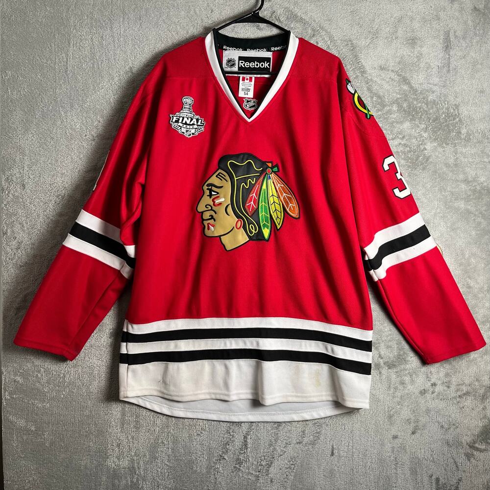 Chicago Blackhawks Reebok NHL‎ Jersey Sz 54 Stanley Cup Final Patch